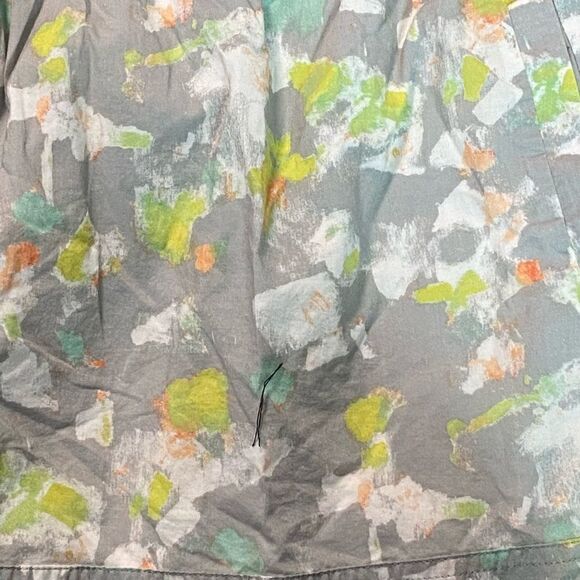J Crew Wm’s Sz XS Gray Object Print Chic A-Line Cotton Lined Mini Skirt - Picture 4 of 5